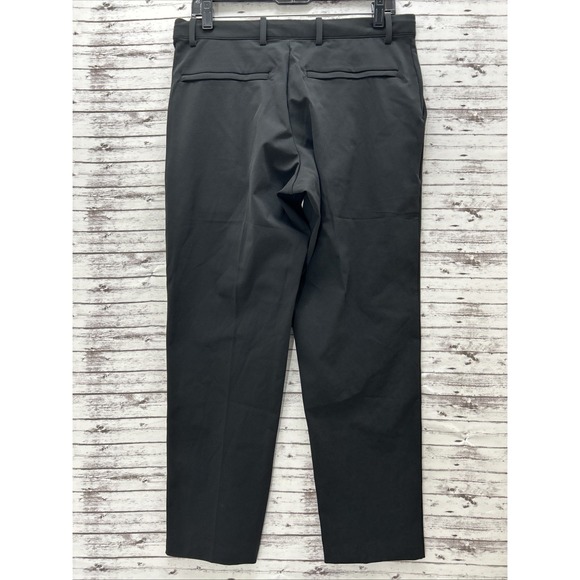 Uniqlo Men Stretch Waist Trouser Ankle Pants Black Size Medium W30-33 Drawstring - Picture 3 of 9